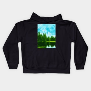 Swiss Forest - Landscape Kids Hoodie